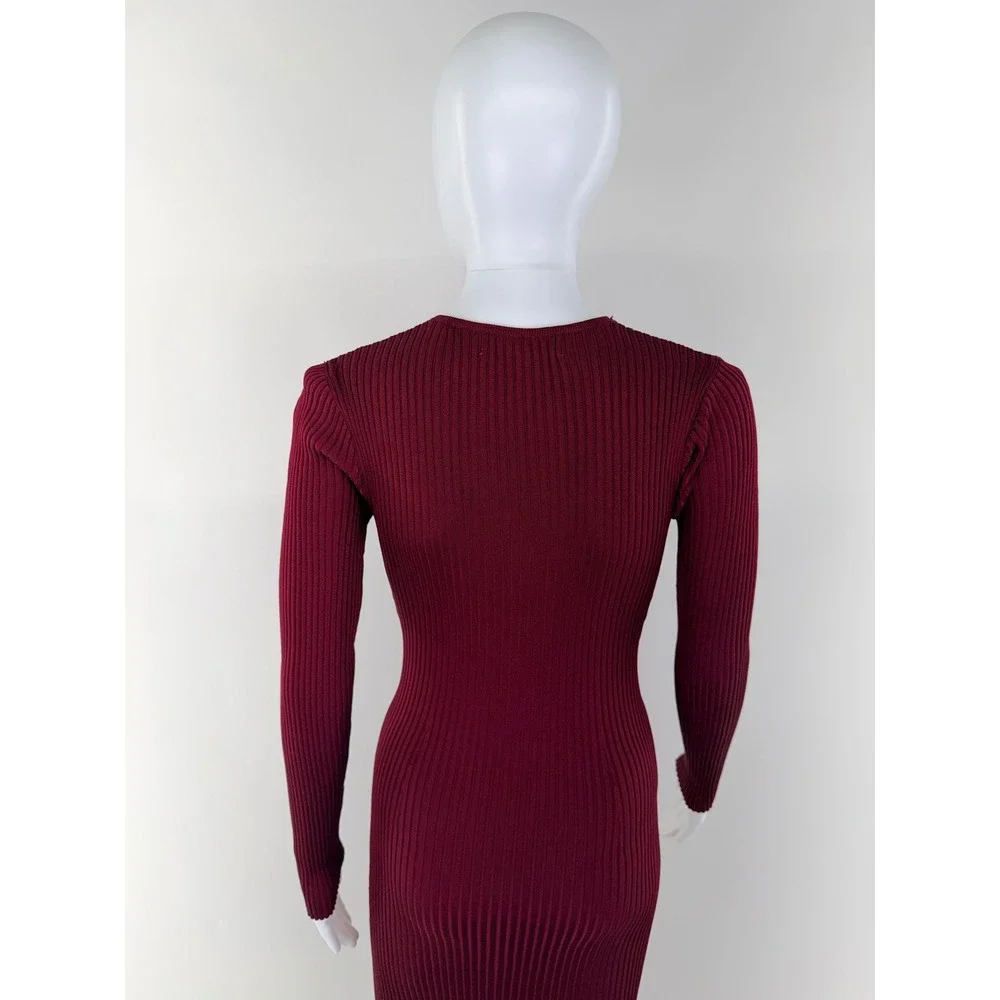 Adam Lippes x RTR Geo Knit Midi Dress Size S SEE FLAW